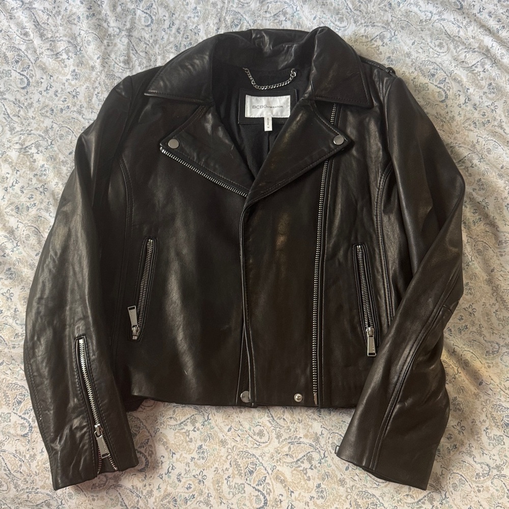 Bcbgeneration Black Leather Outerwear - image 1